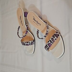 NWOT Marilyn's by Bottega 23 leather slide sandals size 39.5/US 9